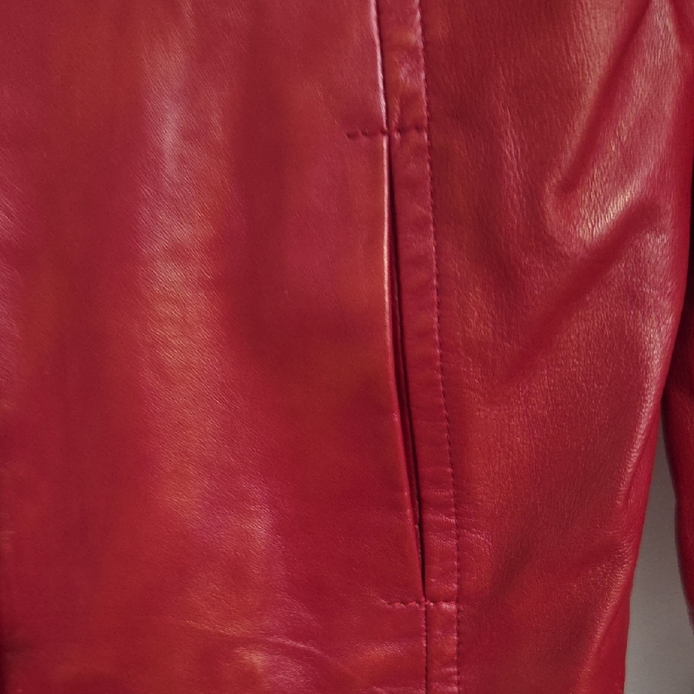 Alfani Cherry Leather Jacket - image 3
